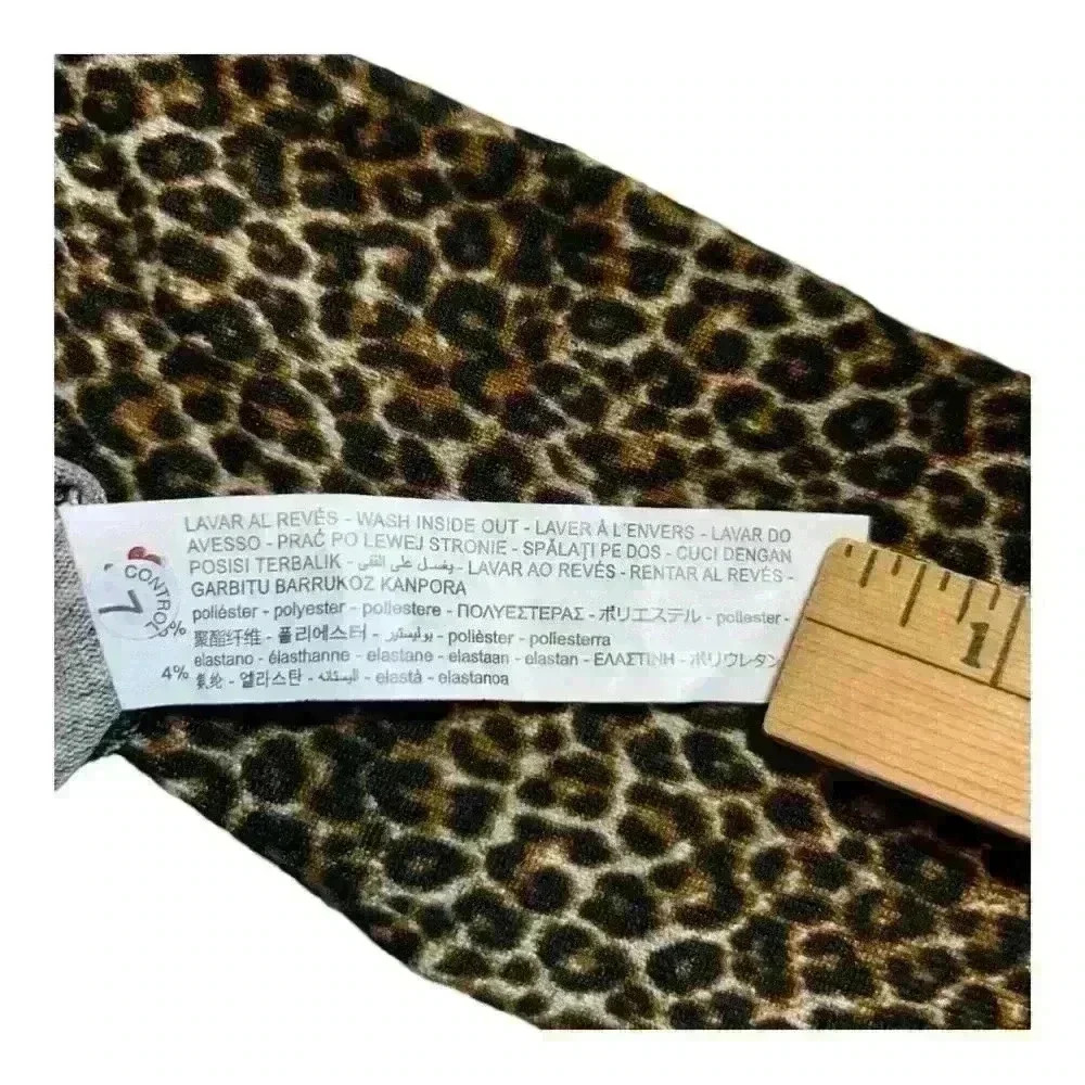 ZARA Animal Leopard Print Turtleneck Knit Top! Size medium (it runs small) - Picture 7 of 9